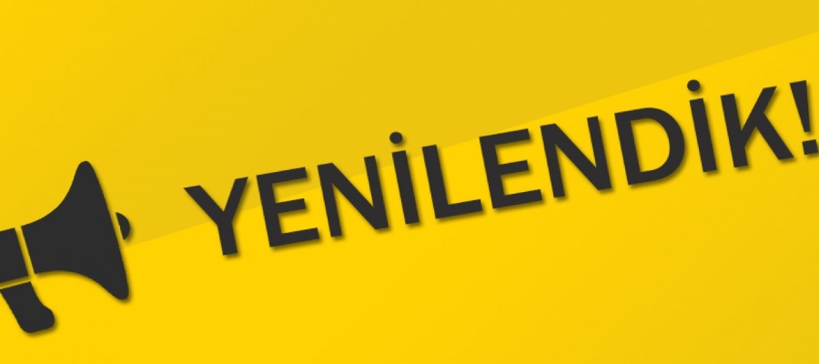 Web Sitemizi Yeniledik